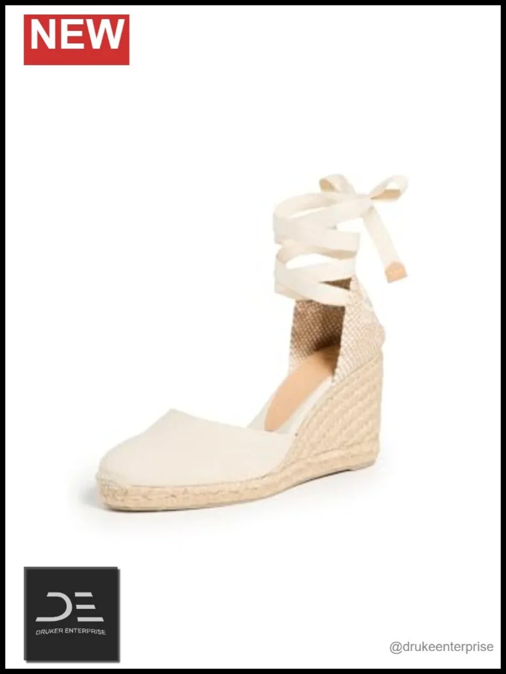 Canvas Wedge Espadrilles with Braided Jute Midsole, 4.25in Heel